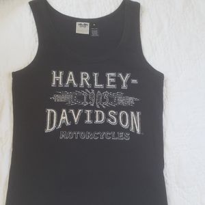 Harley-Davidson tank top with rhinestones